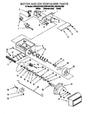 Motor and ice container