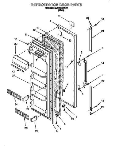 Refrigerator door