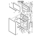 Whirlpool 3VET19GMFW00 door diagram