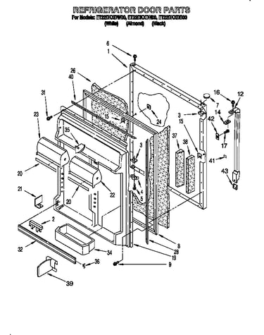 Refrigerator door