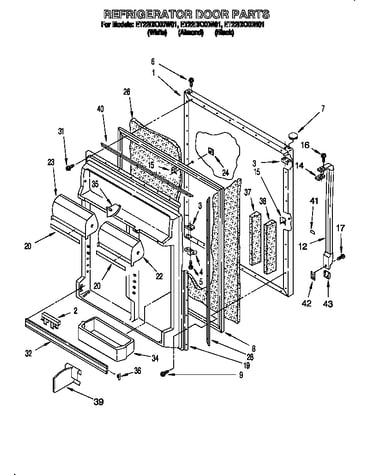 Refrigerator door