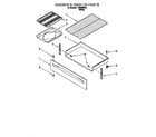 Estate TES325EW0 drawer and broiler diagram