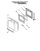 Lower oven door