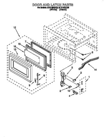 Door and latch