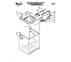 Whirlpool LSR8300EZ0 top and cabinet diagram