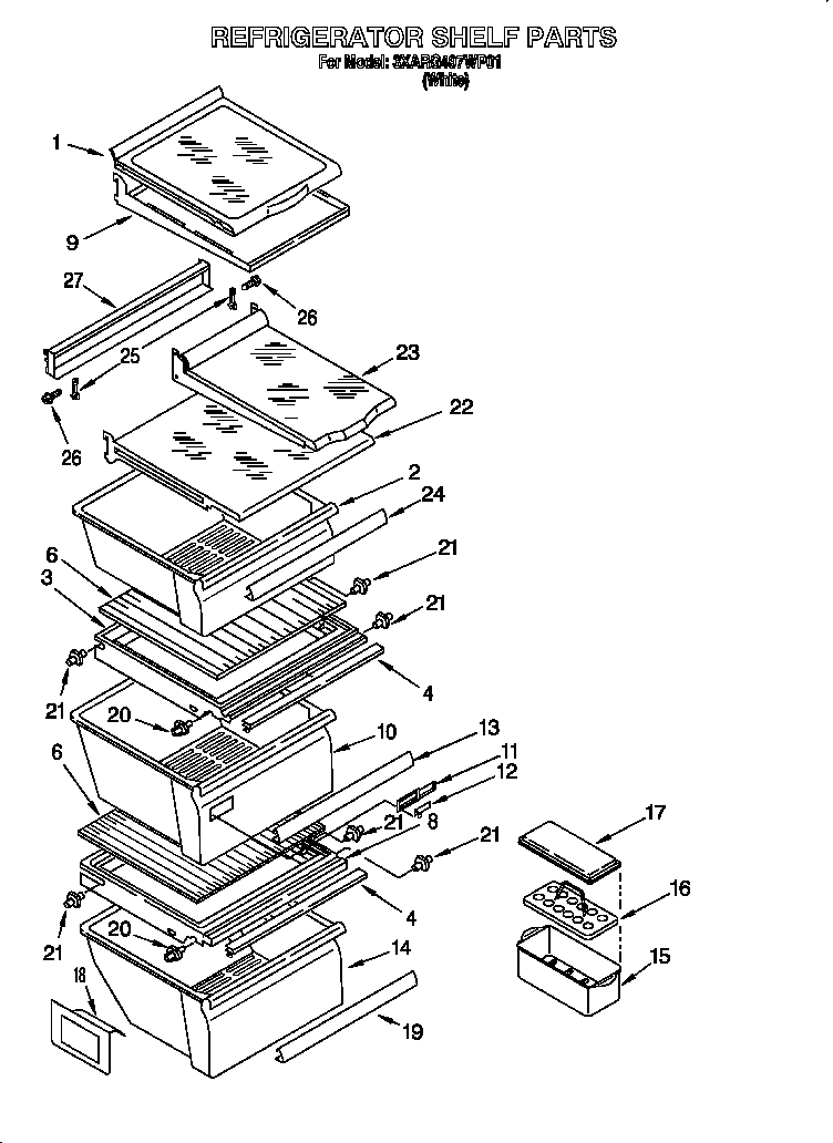 Refrigerator shelf