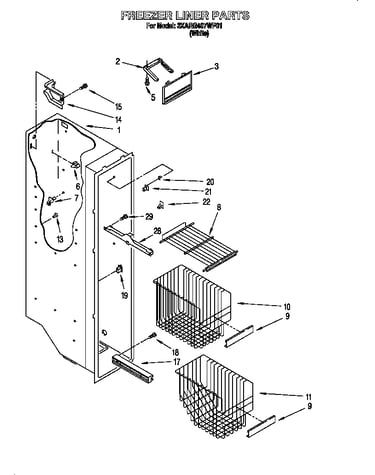 Freezer liner