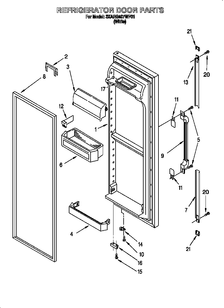 Refrigerator door