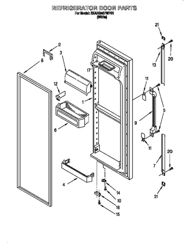 Refrigerator door
