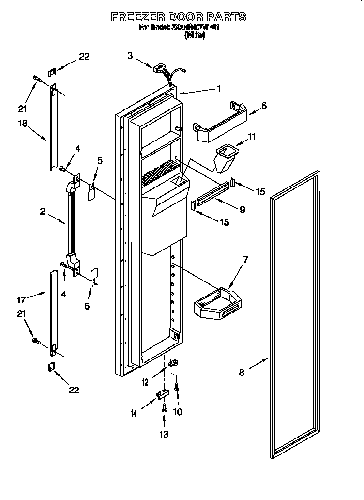 Freezer door