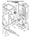 Dryer cabinet and motor