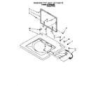 Crosley BYCWD6274W0 washer top and lid diagram