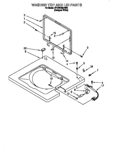 Washer top and lid