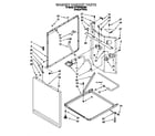 Crosley BYCWD6274W0 washer cabinet diagram