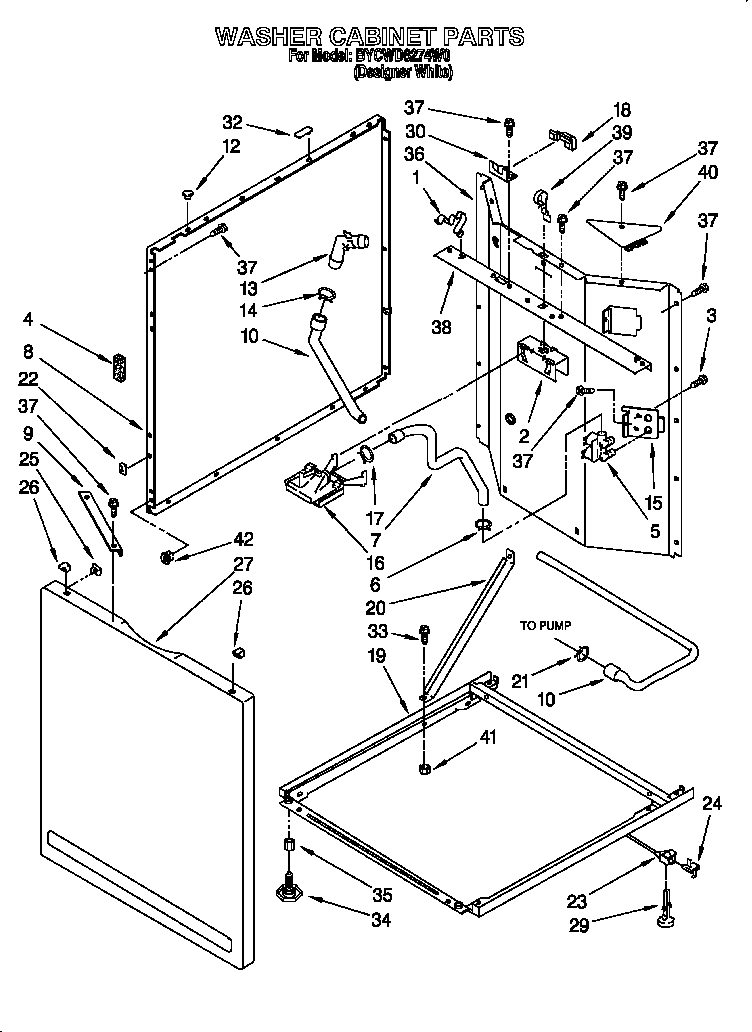 Washer cabinet