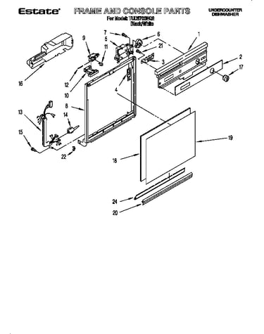 Frame and console