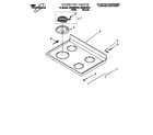 Whirlpool RF302BXEW1 cooktop diagram