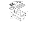 Whirlpool RF302BXEW1 drawer and broiler diagram