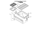 Roper FEP330EQ1 drawer and broiler diagram