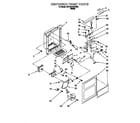 Whirlpool 3VED27DQEW00 dispenser front diagram
