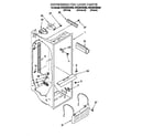 Whirlpool 3VED29DQEW00 refrigerator liner diagram