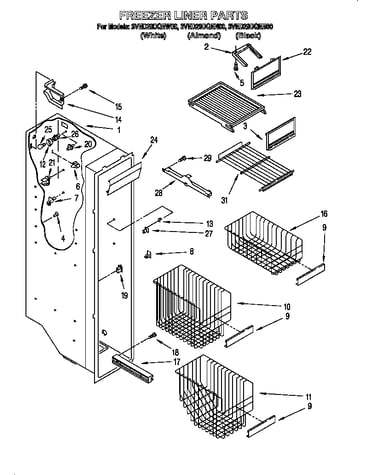 Freezer liner