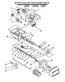 Motor and ice container