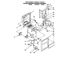 Whirlpool 3VED29DQEW00 dispenser front diagram