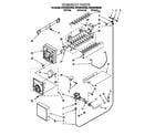 Whirlpool 3VED29DQEW00 icemaker diagram
