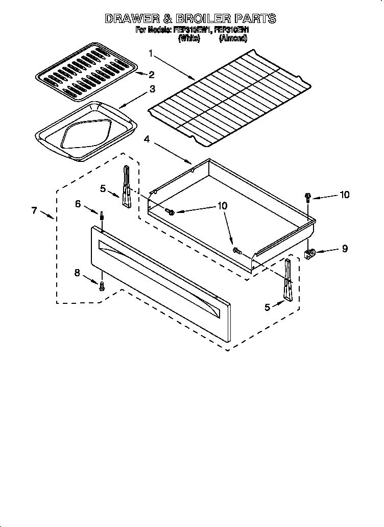 Drawer and broiler