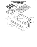 Drawer and broiler