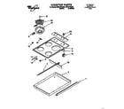 Whirlpool RS610PXEW0 cooktop diagram