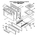 Oven door and broiler