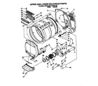 Whirlpool CSP2761AW2 upper and lower bulkhead diagram