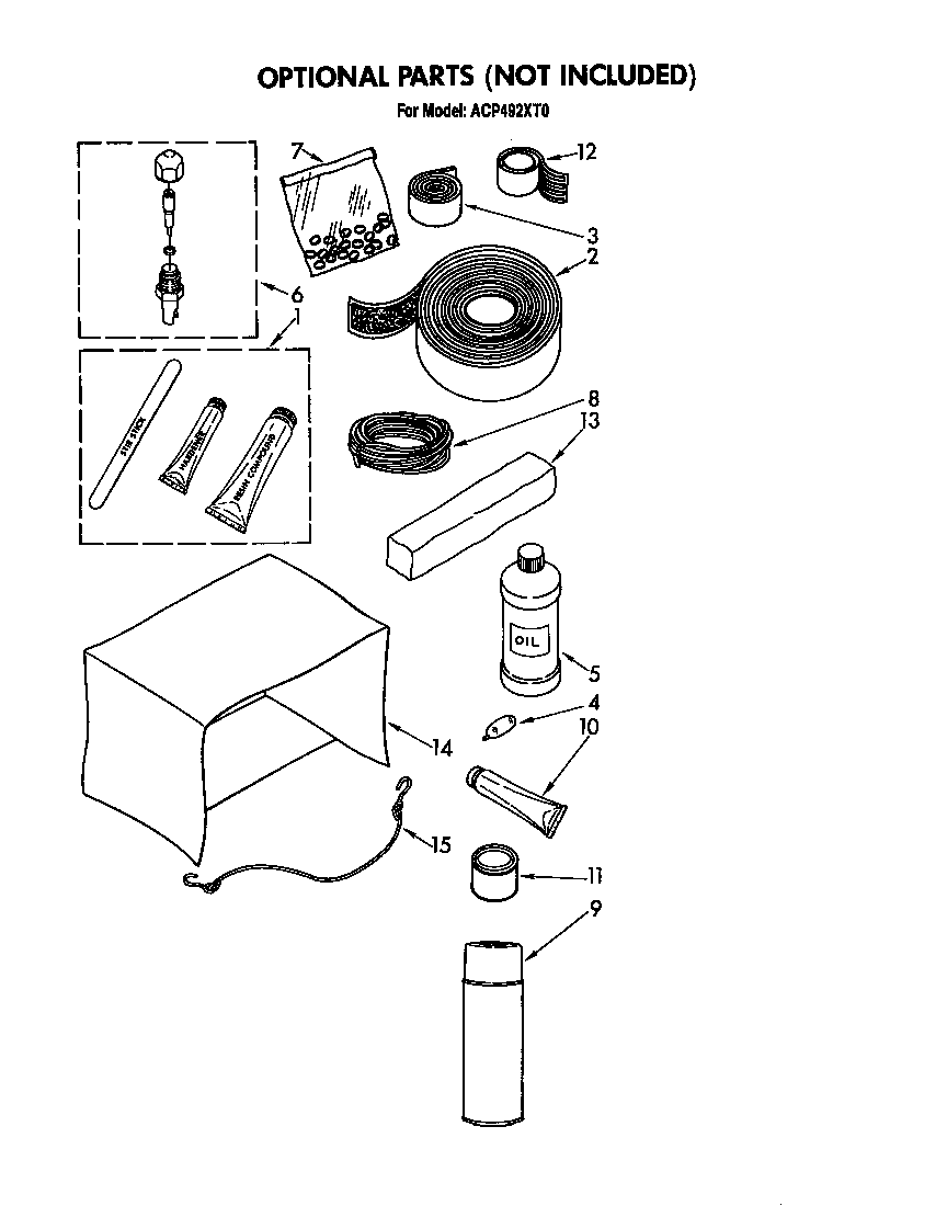 Optional parts (not included)