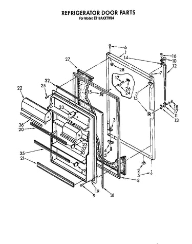 Refrigerator door