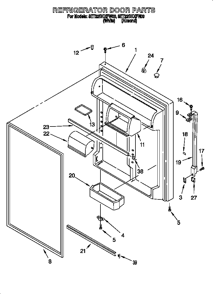 Refrigerator door