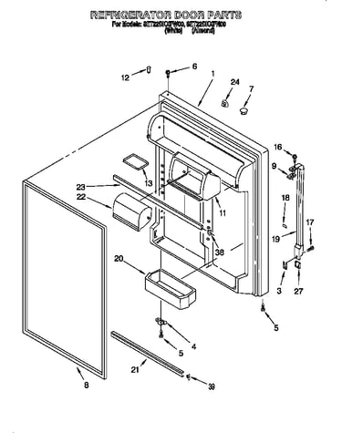 Refrigerator door