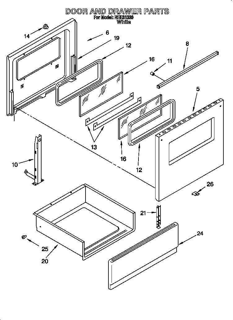 Door and drawer