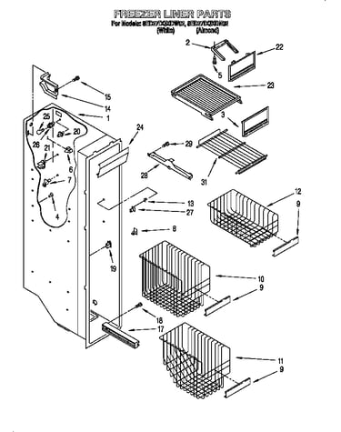 Freezer liner