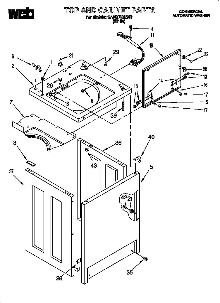Top and cabinet
