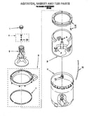 Agitator, basket and tub