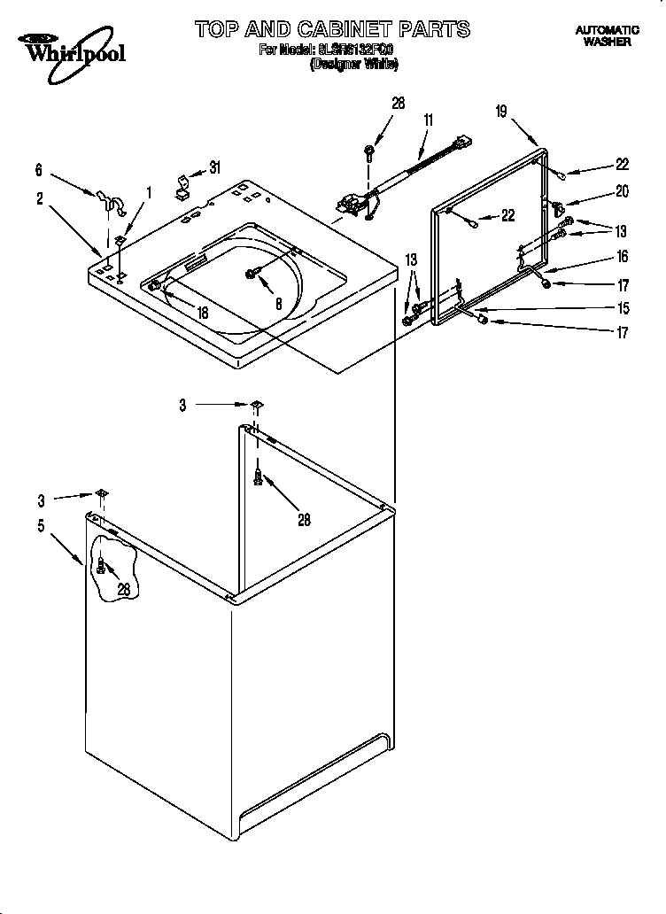Top and cabinet