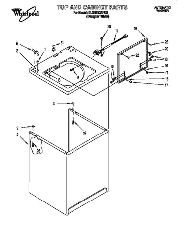 Top and cabinet