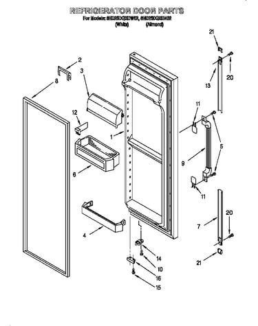 Refrigerator door