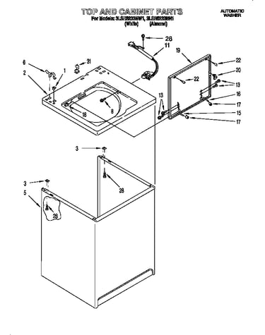 Top and cabinet