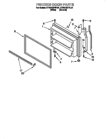 Freezer door