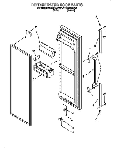 Refrigerator door