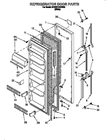 Refrigerator door