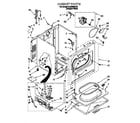 Whirlpool 8LGR5636FQ0 cabinet diagram